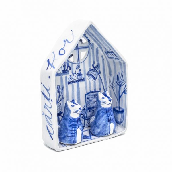 The little house with cats-decorative-art-raluca-tinca