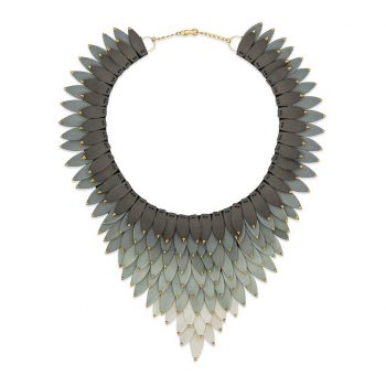 &ldquo;Grey leaves&rdquo; Necklace-jewelry-raluca-buzura