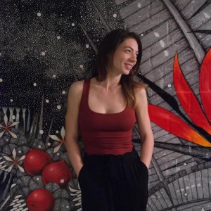 Romanian Bride with Strelitzia-illustration-and-design-anca-popa