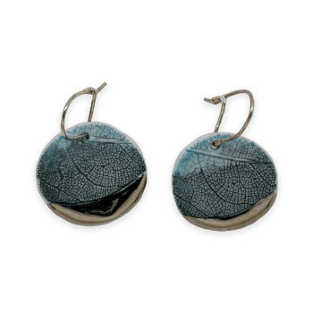 Small Delicate leaves earrings I-earrings-aniela-ovadiuc