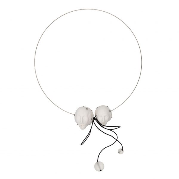 White double portrait necklace-jewelry-maria-filipescu