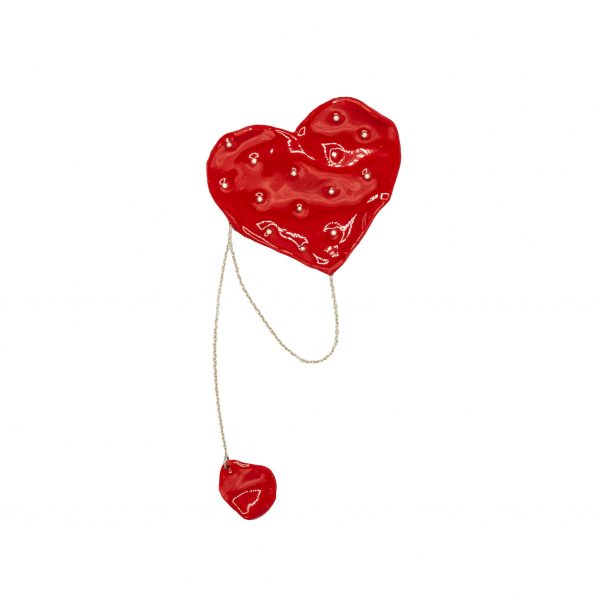 Red Heart Brooch-brooches-maria-filipescu