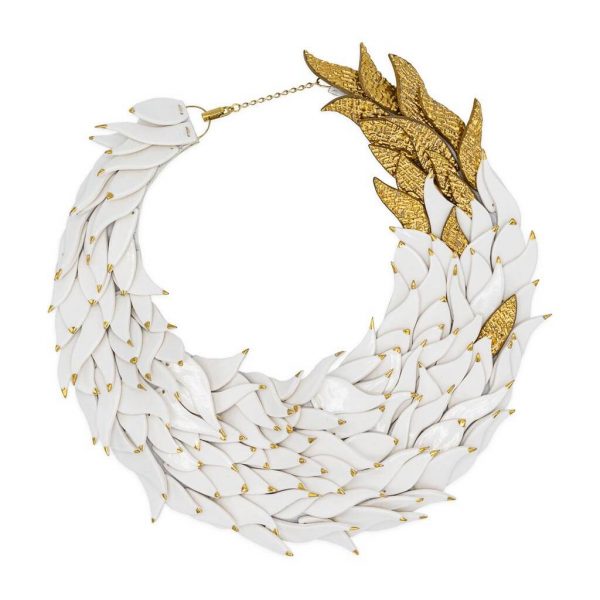 “White dragon” Necklace-jewelry-raluca-buzura
