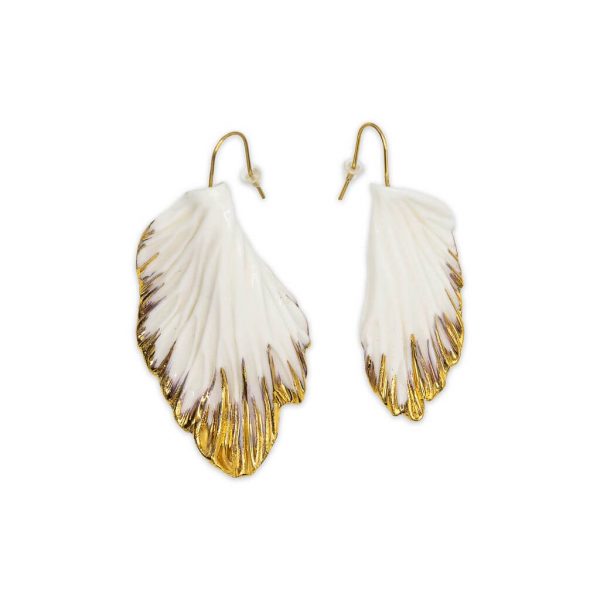 White "Mushroom Coral" earrings-earrings-raluca-buzura