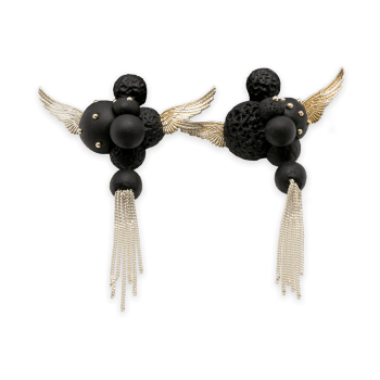 "Eden" earrings with spherical composition-earrings-maria-filipescu