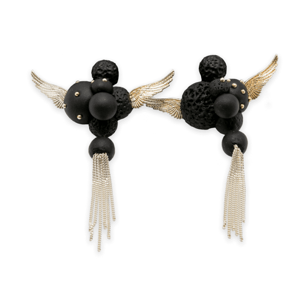 "Eden" earrings with spherical composition-earrings-maria-filipescu