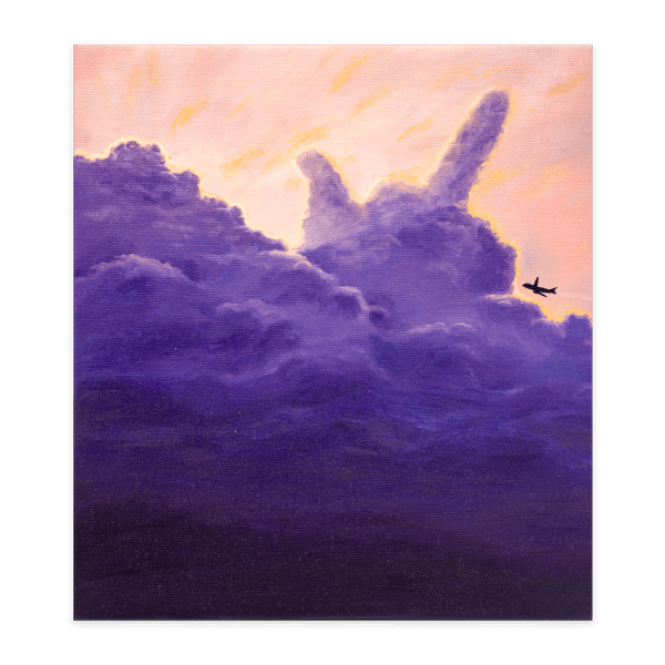 Message in the clouds 3-painting-